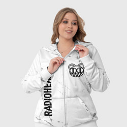 Женский 3D-костюм Radiohead glitch на светлом фоне: надпись, символ, цвет: 3D-белый — фото 2