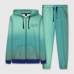 Женский костюм Бирюзовый цвет морской волны