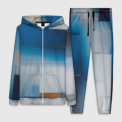 Женский 3D-костюм Синяя палитра, цвет: 3D-меланж