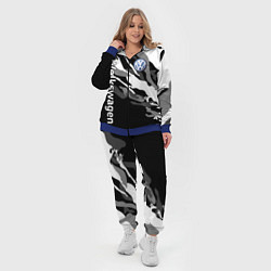 Женский 3D-костюм Фольцваген - белый камуфляж, цвет: 3D-синий — фото 2
