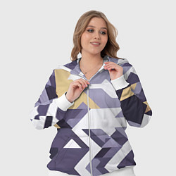 Женский 3D-костюм Абстрактный принт от нейросети, цвет: 3D-белый — фото 2