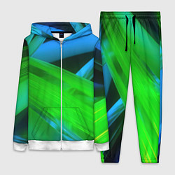 Женский костюм Blue green abstract