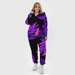 Женский 3D-костюм Floral composition - neon, цвет: 3D-синий — фото 2