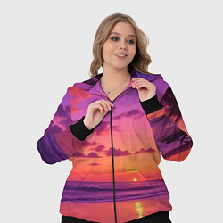 Женский 3D-костюм Пляж vice city, цвет: 3D-черный — фото 2