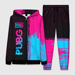 Женский 3D-костюм PUBG - neon gradient: по-вертикали, цвет: 3D-черный