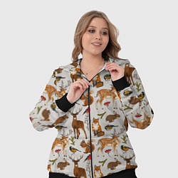 Женский 3D-костюм Лесные животные, цвет: 3D-черный — фото 2