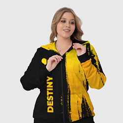 Женский 3D-костюм Destiny - gold gradient: по-вертикали, цвет: 3D-черный — фото 2