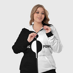 Женский 3D-костюм Ping-Pong черно-белое, цвет: 3D-черный — фото 2