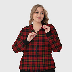 Женский 3D-костюм Pajama pattern red, цвет: 3D-черный — фото 2