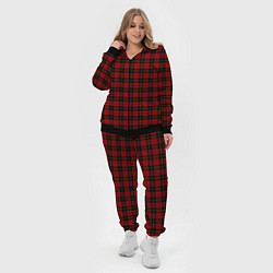 Женский 3D-костюм Pajama pattern red, цвет: 3D-черный — фото 2