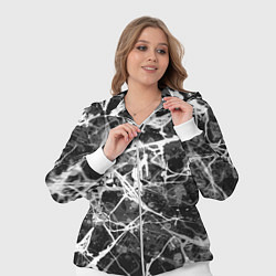 Женский 3D-костюм Абстракция - паутина, цвет: 3D-белый — фото 2