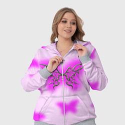 Женский 3D-костюм Y2K purple butterfly, цвет: 3D-меланж — фото 2