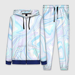 Женский костюм Абстракция голубая плазма