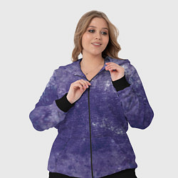 Женский 3D-костюм Абстракция - violet color background, цвет: 3D-черный — фото 2