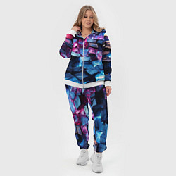 Женский 3D-костюм Стеклянные прозрачные камушки, цвет: 3D-белый — фото 2