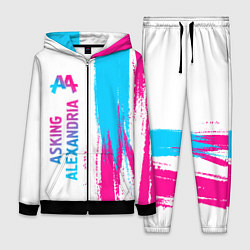 Женский костюм Asking Alexandria neon gradient style по-вертикали