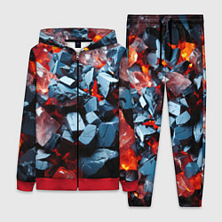 Женский костюм Янтарные камни асбтракция