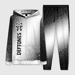 Женский костюм Deftones glitch на светлом фоне по-вертикали