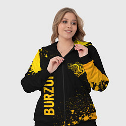Женский 3D-костюм Burzum - gold gradient вертикально, цвет: 3D-черный — фото 2