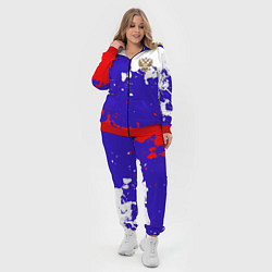 Женский 3D-костюм Российский герб на триколоре, цвет: 3D-красный — фото 2