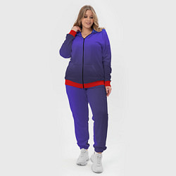 Женский 3D-костюм Градиент фиолетово голубой, цвет: 3D-красный — фото 2