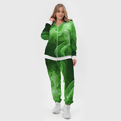 Женский 3D-костюм Зеленый дым, цвет: 3D-белый — фото 2