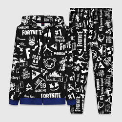 Женский костюм Fortnite alllogo black