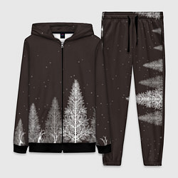 Женский 3D-костюм Олени в лесу, цвет: 3D-черный