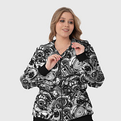 Женский 3D-костюм Автотюнинг - запчасти, цвет: 3D-черный — фото 2