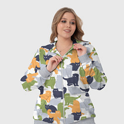 Женский 3D-костюм Пушистые кошки, цвет: 3D-меланж — фото 2