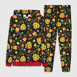 Женский костюм Хохломская роспись разноцветные цветы