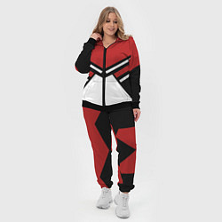 Женский 3D-костюм Советский спорт с полосами, цвет: 3D-черный — фото 2
