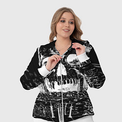 Женский 3D-костюм Череп черного клевера, цвет: 3D-белый — фото 2