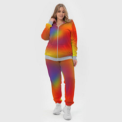 Женский 3D-костюм Цвета радуги радужный фон, цвет: 3D-меланж — фото 2