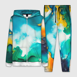 Женский костюм Текстура окрашенной стены - нейросеть