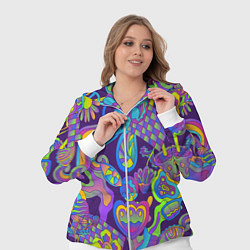 Женский 3D-костюм Психоделические цветы, цвет: 3D-белый — фото 2