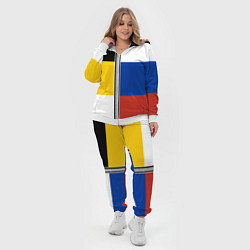 Женский 3D-костюм Россия - патриот, цвет: 3D-белый — фото 2