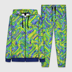 Женский костюм Абстрактная зеленая вязка