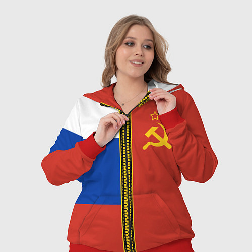 Женский костюм Россия и СССР / 3D-Красный – фото 3