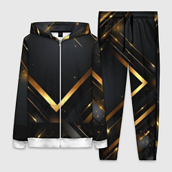 Женский костюм Gold luxury black abstract