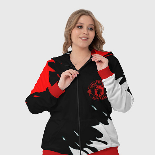 Женский костюм Manchester United flame fc / 3D-Красный – фото 3
