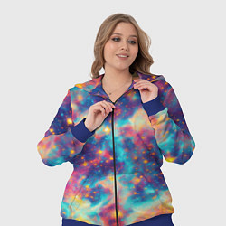 Женский 3D-костюм Космические яркие узоры, цвет: 3D-синий — фото 2