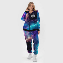 Женский 3D-костюм Bring Me the Horizon space rock, цвет: 3D-черный — фото 2