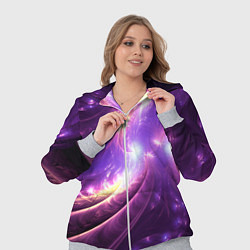 Женский 3D-костюм Фиолетовый фрактал, цвет: 3D-меланж — фото 2