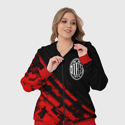 Женский 3D-костюм AC Milan sport grunge, цвет: 3D-красный — фото 2