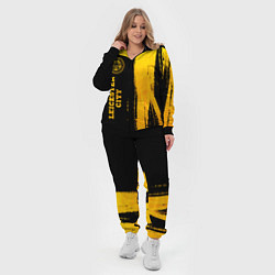 Женский 3D-костюм Leicester City - gold gradient по-вертикали, цвет: 3D-черный — фото 2