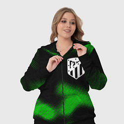 Женский 3D-костюм Atletico Madrid sport halftone, цвет: 3D-черный — фото 2