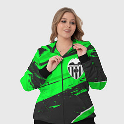 Женский 3D-костюм Valencia sport green, цвет: 3D-черный — фото 2