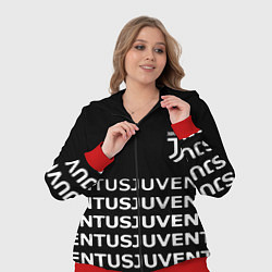 Женский 3D-костюм Juventus pattern fc club steel, цвет: 3D-красный — фото 2