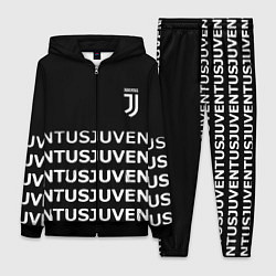 Женский 3D-костюм Juventus pattern fc club steel, цвет: 3D-черный